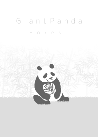 Giant Panda Forest - Monochrome -