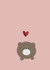 Occasionally. Bear. pink beige.