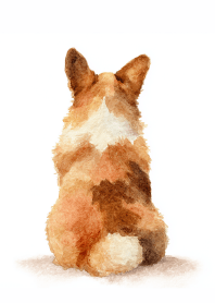 Dreamy Colors: Corgi Butt