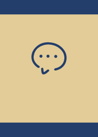 シンプルアイコン:ネイビーブルーベージュ