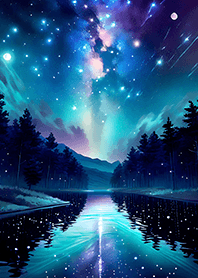Beautiful starry night view#2186