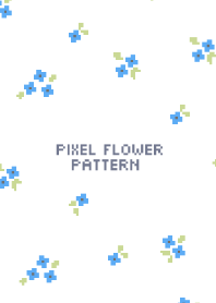 Pixel flower pattern 03