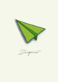 Blueprint: Paper Airplane(Lime ver2.)