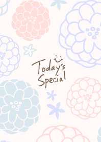 Handwritten flower gentle color27 Japan