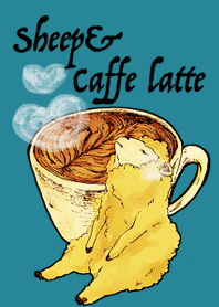 Sheep&cafe latte