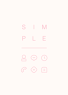 SIMPLE / ivory-pink.