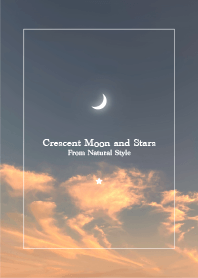 Crescent moon and stars #16