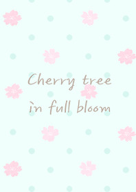 Cherry blossoms and cafe au lait color