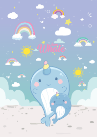 Whale Unicorn Cute Rainbow Pretty