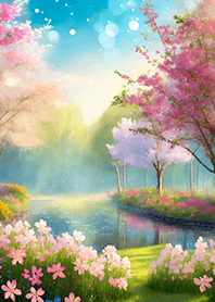 優美な春の風景の着せかえ(Spring-764)