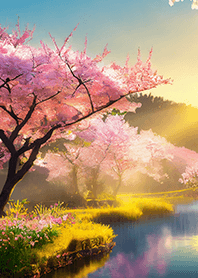 優美な春の風景の着せかえ(Spring-489)