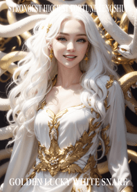 Golden White Snake of Luck 38