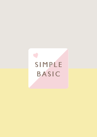Simple Sweet / Yellow&Beige&Pink