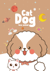 Cat&Dog Cutie Galaxy Brown
