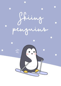 Skiing penguins