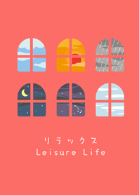 讓人放鬆的窗外風景(胭脂粉)