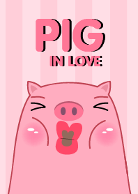 Pink Pig In Love