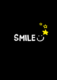 SMILE Yellow Star - black-