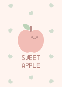 SWEET APPLE PATTERN PINK BEIGE