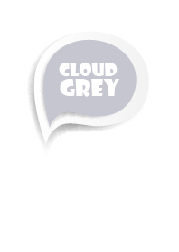 Cloud Gray Button In White V.2