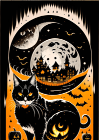 halloween cat b66A79
