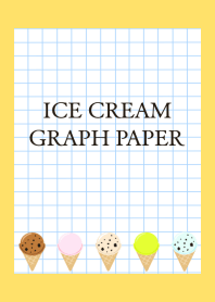 ICE CREAM GRAPH PAPER-YELLOW
