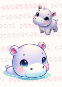 Cute Hippo Pastel Theme
