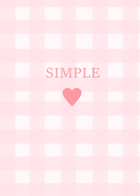 SIMPLE HEART :check peachpink