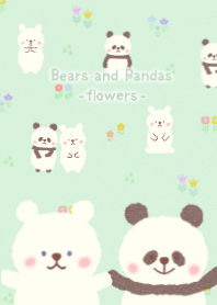 Bears and Pandas -flowers- Theme