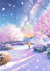 優美な冬の風景の着せかえ(Winter-1168)
