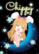 Chippy - Bunny girl on Blue Moon