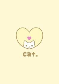 ねこハート[イエロー]