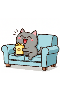 Cute Cat on Sofa V.1