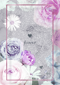 Marble and flowers pinkPurple49_2