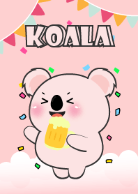Cute Pink Koala Love Party Theme