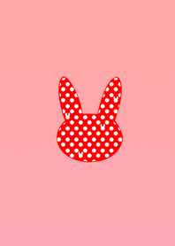 Dot red rabbit