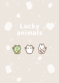 Lucky animals 米色