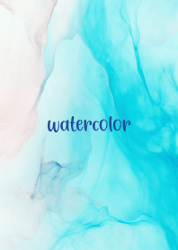 Pastel watercolor-BLUE 6