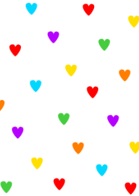 Art painting 007(colorful heart)