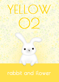 กระต่ายและดอกไม้/เหลือง 02.v2