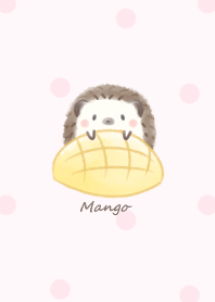 Hedgehog and Mango -pink- dot