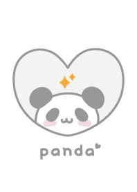 Panda Glitter - White