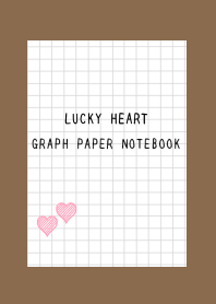 LUCKY HEART GRAPH PAPERj-BROWN