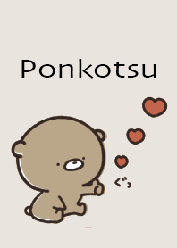 Beige Pink : Bear Ponkotsu4-3