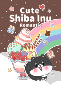 ไอศกรีม/จักรวาล/สีดำชิบะอินุ/สีเบจ