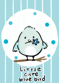 Burung biru kecil dan langit