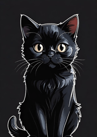 Kucing hitam super lucu HSiWx