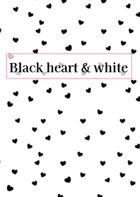Black heart & white