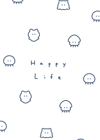 สัตว์ทะเล | navy white