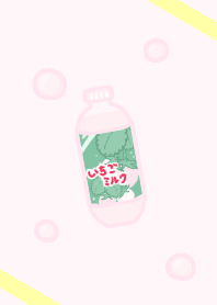 strawberry milk -plastic bottle ver.-